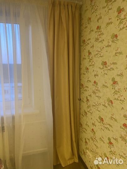 Шторы с карнизом и тюль