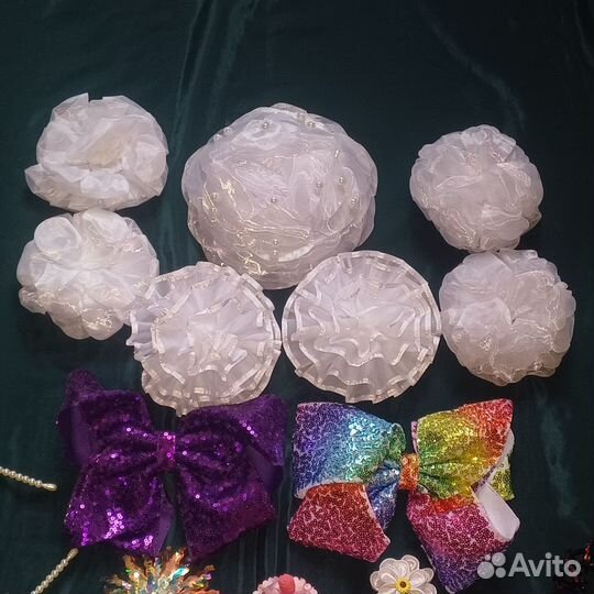 Ободки банты заколки крабики для волос