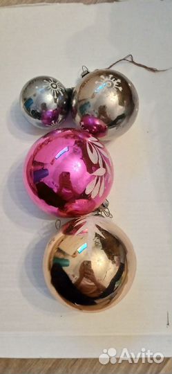 Ëлочные игрушки СССР, стекло