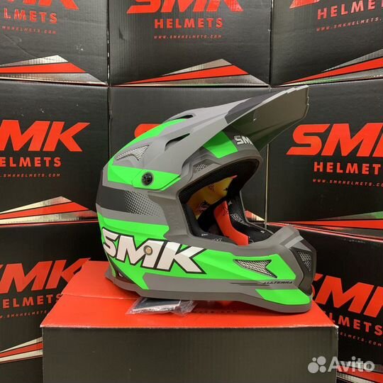 Мотошлем кроссовый SMK allterra X-throttle, цвет ч