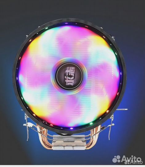 Кулер для процессора башенный с 4 трубками RGB