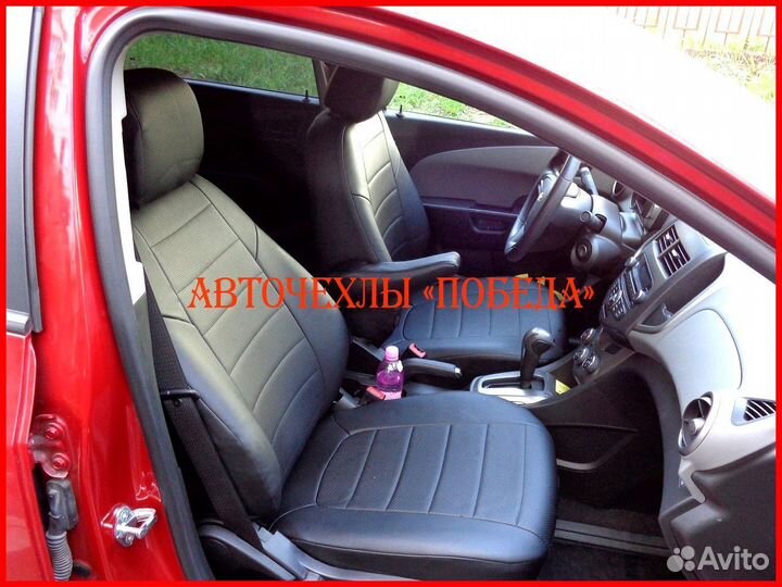 Чехлы Chevrolet Lacetti из экокожи чёрные Классика