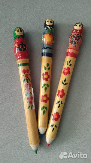 Карандаши и ручки матрешка
