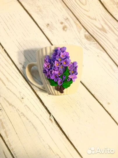 Декор на кружках, ручной работы