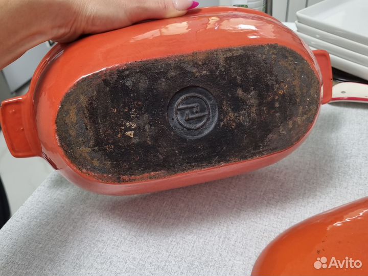 Утятница чугунная эмалированная