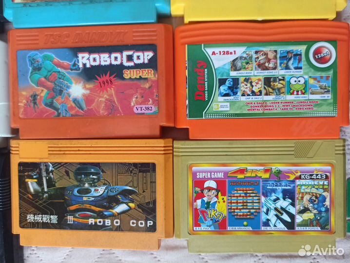 Картриджи для Dendy и Sega (8bit/16bit)