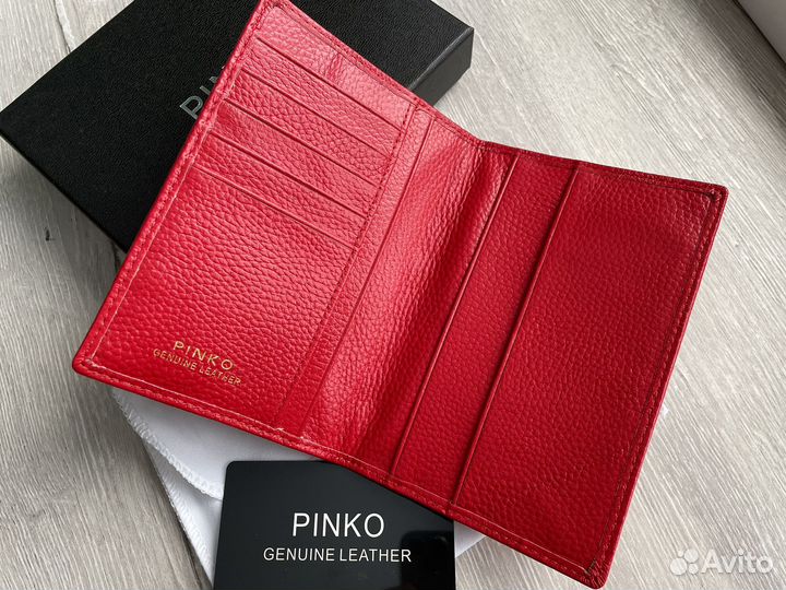 Обложка на паспорт Pinko женская красная кожаная