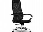 Кресло офисное SU-BP-8 черное, хром до 120 кг