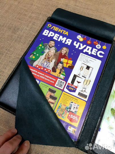 Папка из натуральной кожи 