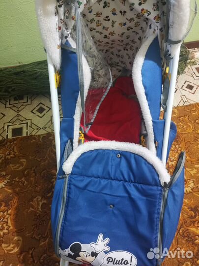 Детские санки коляска