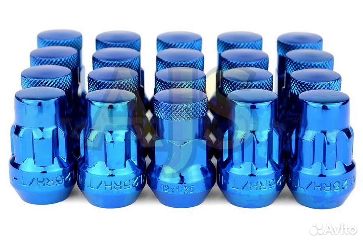 Гайки колесные Rays style M12*1.25 32мм синий