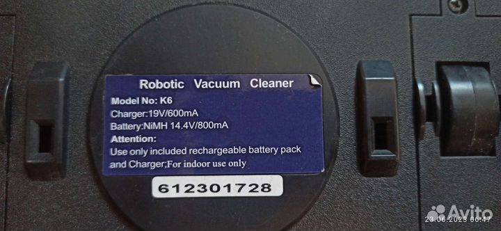 Робот пылесос mini robotic vacuum cliner K6