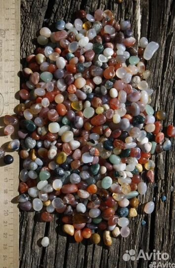 Полудрагоценные камни россыпью, 500 грамм, агат