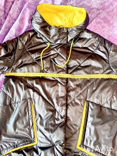 Куртка демисезонная женская 50 52 коричневая