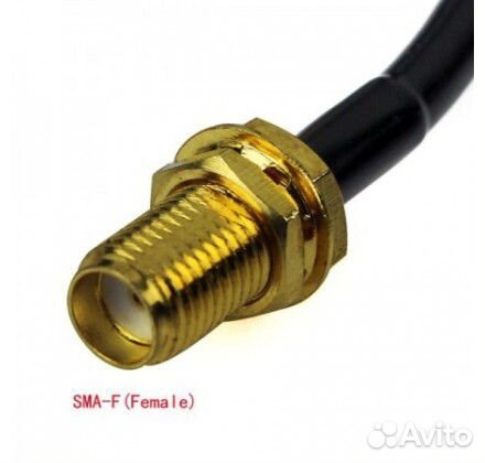 Крепление антенны на стекло автомобиля с кабелем