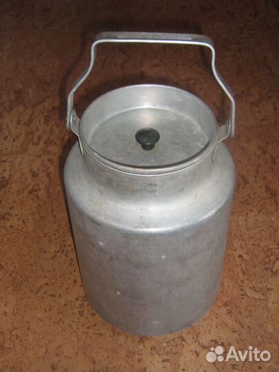 Бидон алюминиевый СССР огромный люкс 15 литров