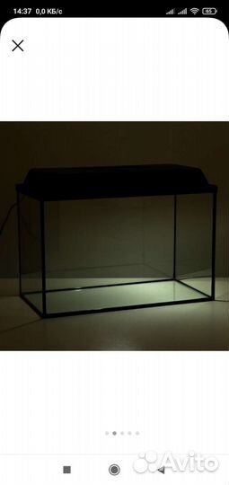 Аквариум,50л. в упаковке, с лампой