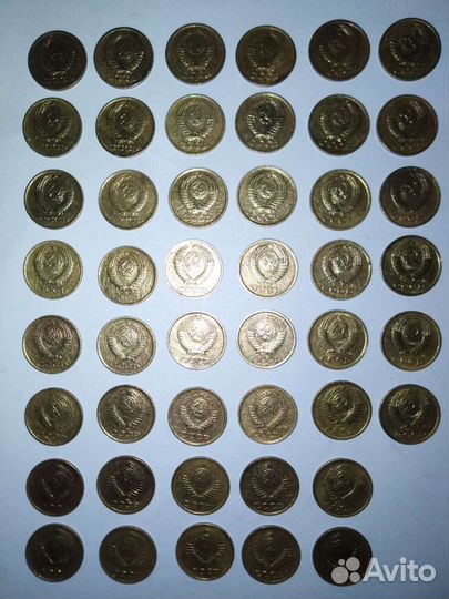 Монеты номиналом 1к,с1973-1991