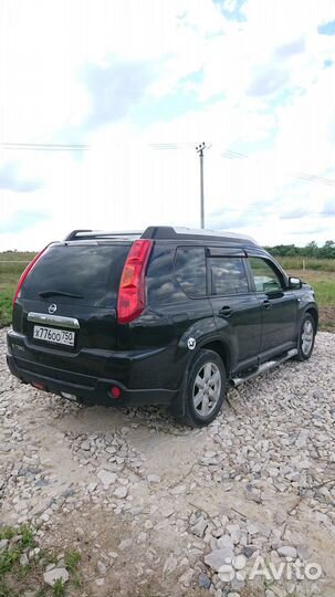 Пороги труба с проступью Nissan X-Trail