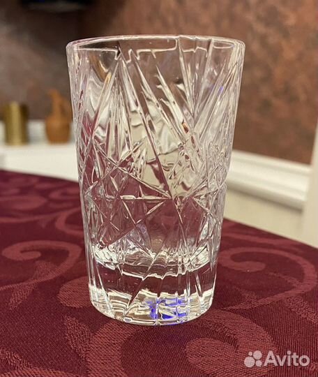 Хрустальная Стопка. Хруст. набор. 6 стопок из СССР