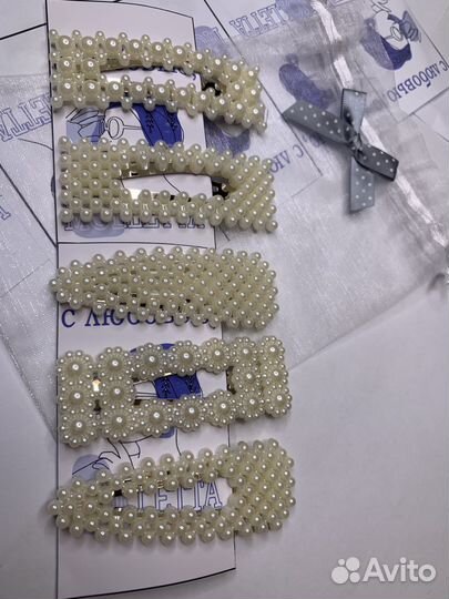 Заколки для волос с жемчугом