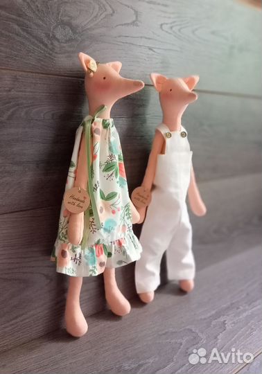 Лиса текстильная Тильда