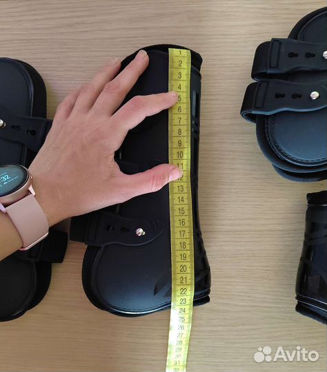 Ногавки для лошади, стан, р-р М, черные