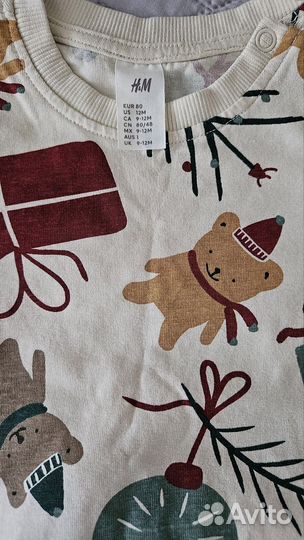 Пижама детская hm 80