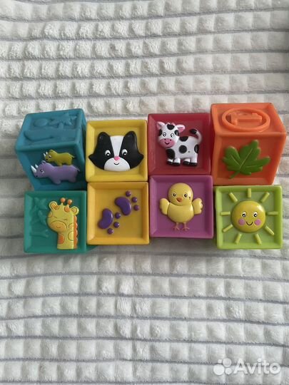 Резиновые тактильные кубики