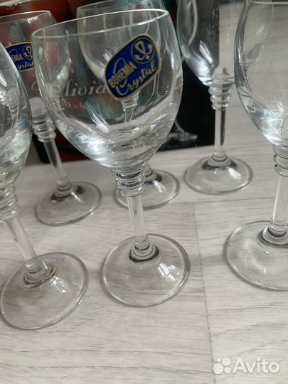 Рюмки Богемское стекло новые