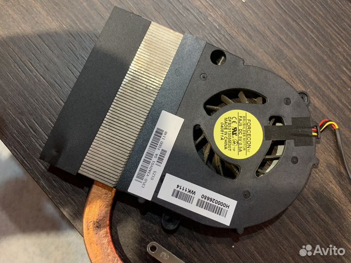 Система охлаждения Toshiba c670 кулер+ радиатор