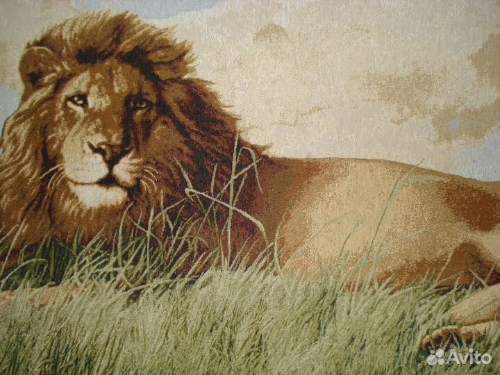 Картина из гобелена Лев