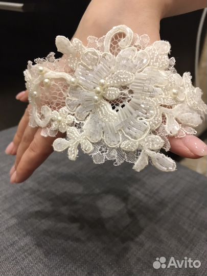 Подвязка свадебная ручная работа новая