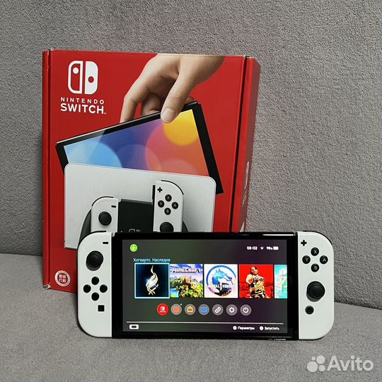 Nintendo Switch Oled 128Gb Чип (б/у, Коробка)