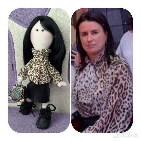 Портретная,интерьерная текстильная кукла