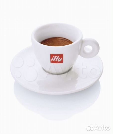 Чашки блюдца illy фарфор д/кофе италия