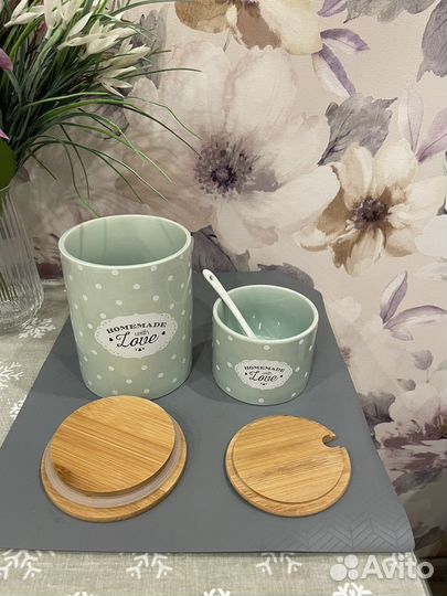 Банки для чая сахара, контейнеры на кухню