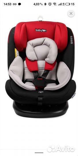 Автокресло Babyton Multi-Stage 0+/1/2/3 Isofix Red