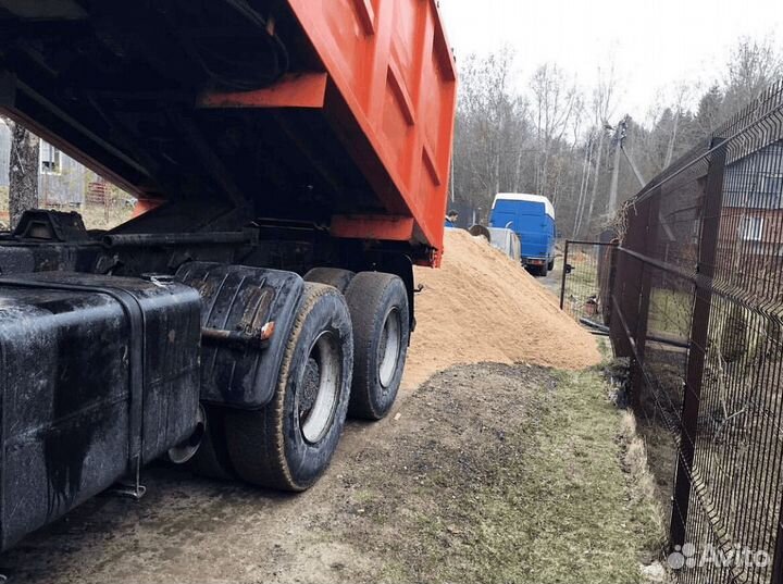 Песок речной в наличии с доставкой