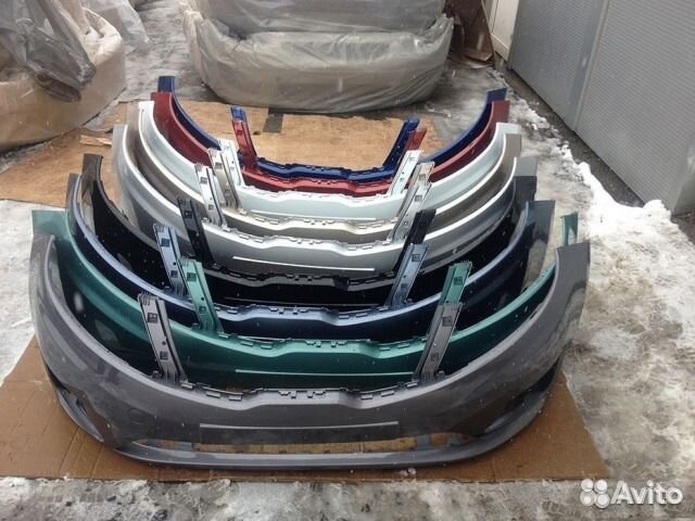 Бампер в цвет киа рио Kia Rio