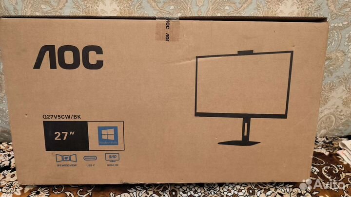 Монитор AOC q27v5cw/BK