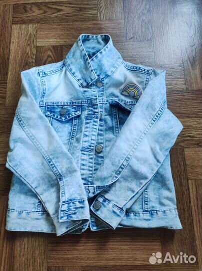Джинсовая куртка для девочки 116