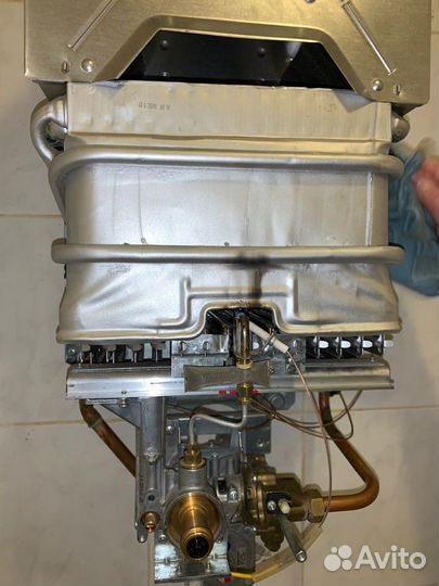 Ремонт газовых колонок, пайка теплообменников