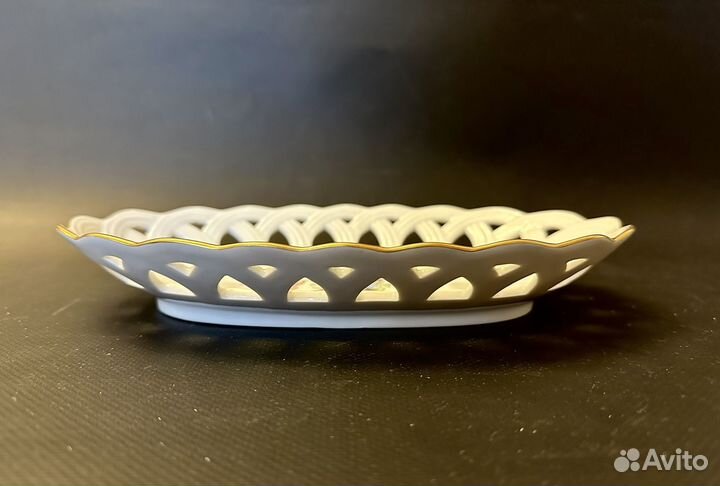 Сухарница блюдо ажурный фарфор Hochst Германия