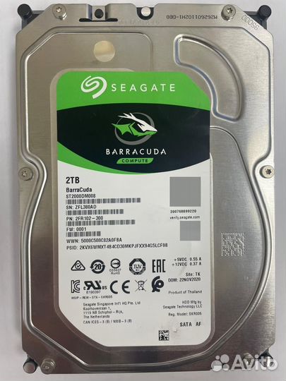 Жесткие диски hdd 2Тб