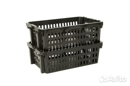 Ящик хозяйственный черный 600*400*200 мм