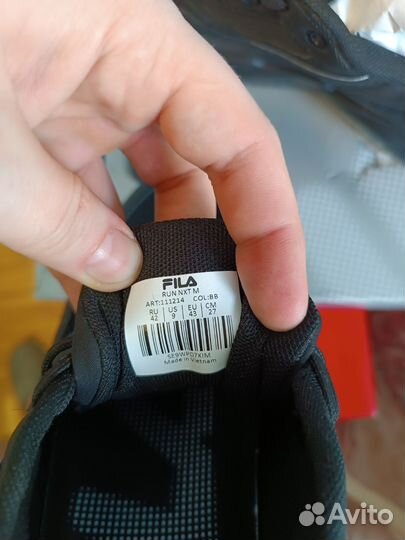 Кроссовки Fila run next m (RU 42,EU 43, см 27)