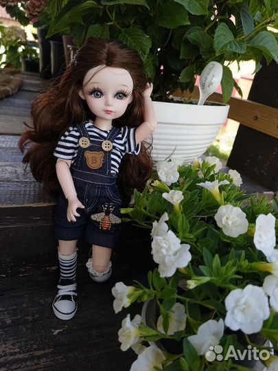 Кукла шарнирная тяжёлая 32 см