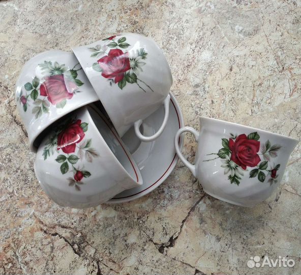 Чайный сервиз, блюдца от агашек Салатники IKEA