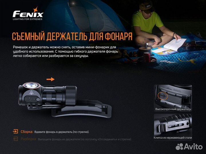 Налобный фонарь Fenix HM50R V2.0 Новинка